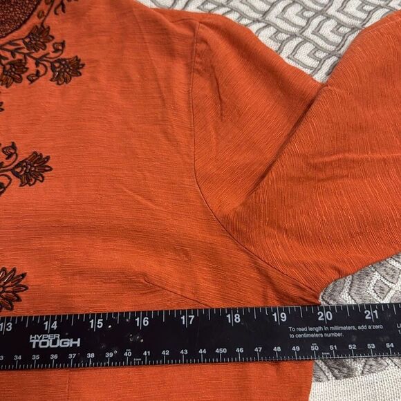 (A5) SILKLAND 3/4 sleeve beaded shantung silk evening jacket size M - Picture 5 of 16